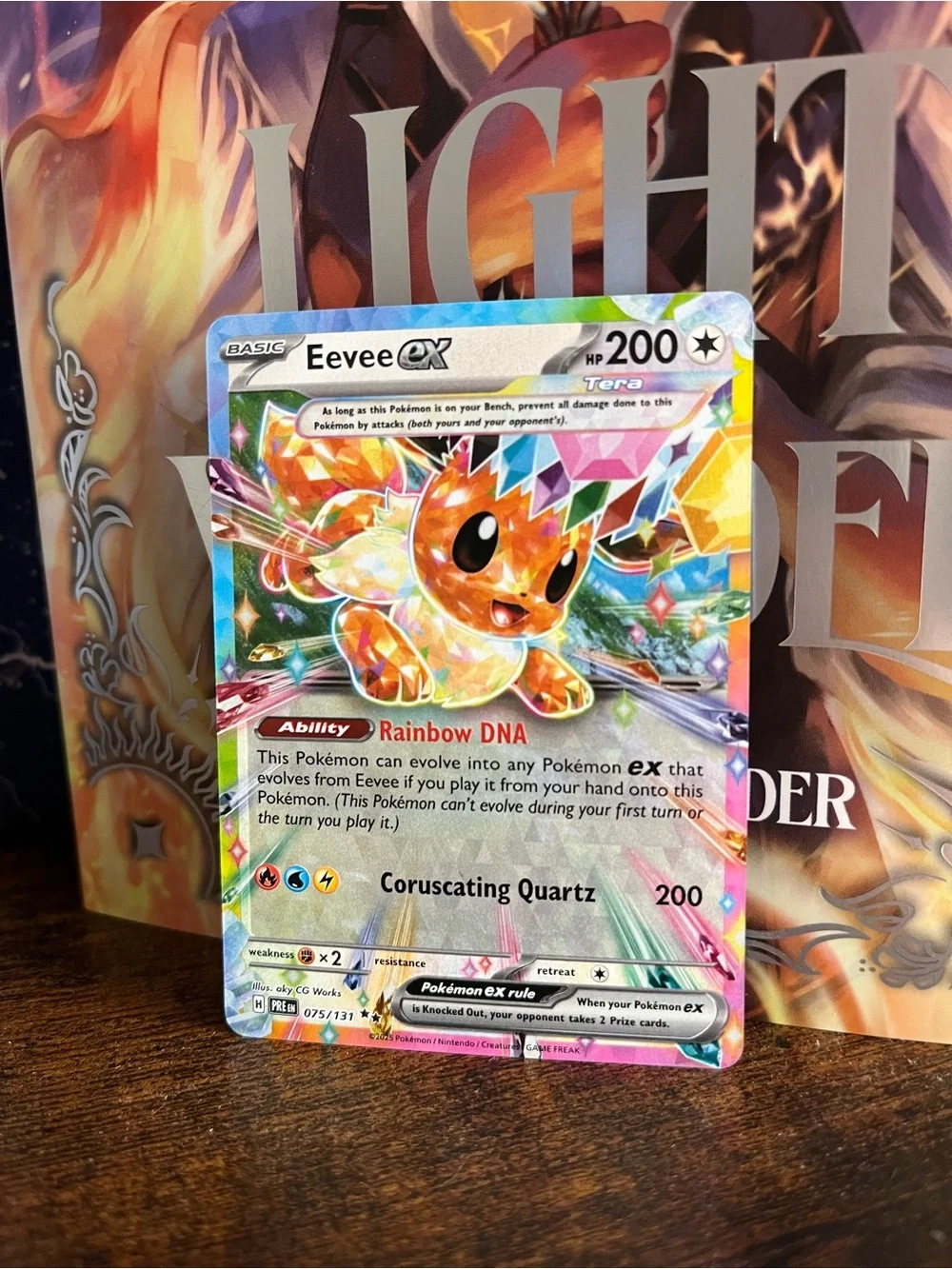 Eevee ex Pokemon Prismatic Evolution Double Rare Trading Card 075/131
